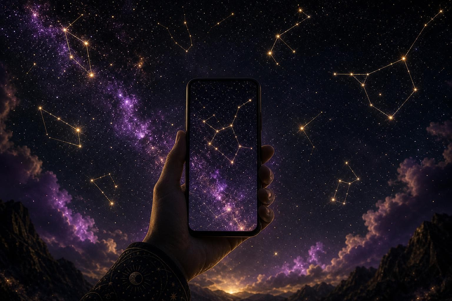 Звёздное небо онлайн: как AR‑карта показывает созвездия через камеру телефона